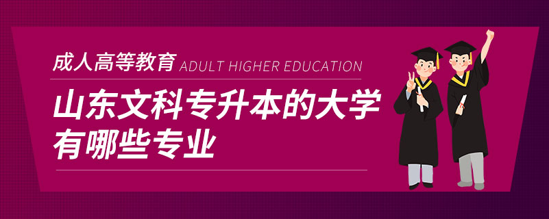 山东文科专升本的大学有哪些专业