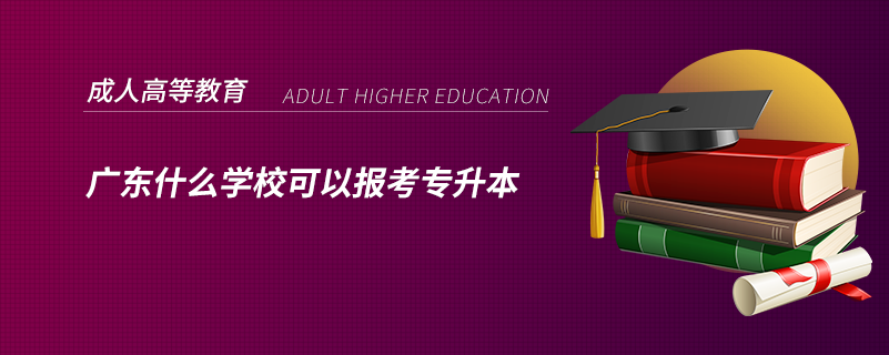 广东什么学校可以报考专升本