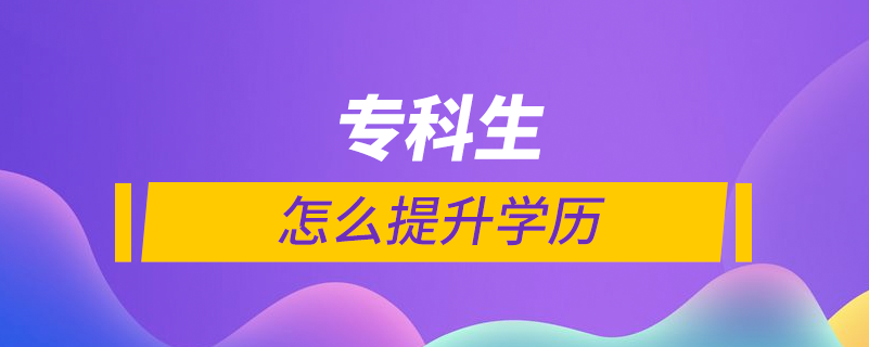 专科生怎么提升学历