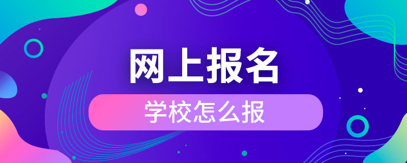 网上报名学校怎么报