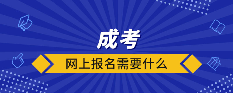 成考网上报名需要什么