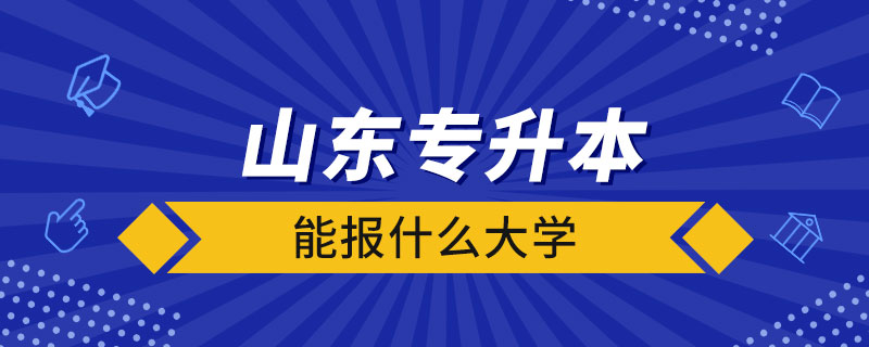 山东专升本能报什么大学