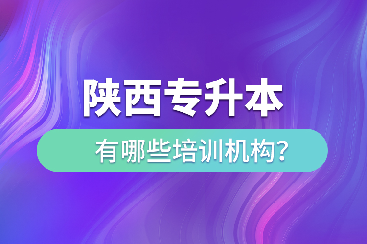 陕西专升本有哪些培训机构？