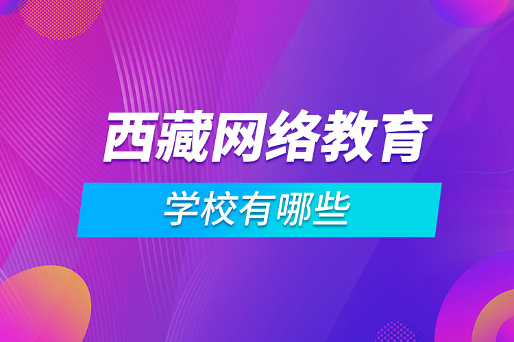 西藏网络教育学校有哪些