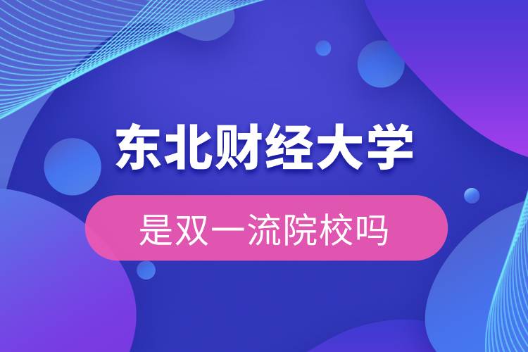 东北财经大学是双一流院校吗