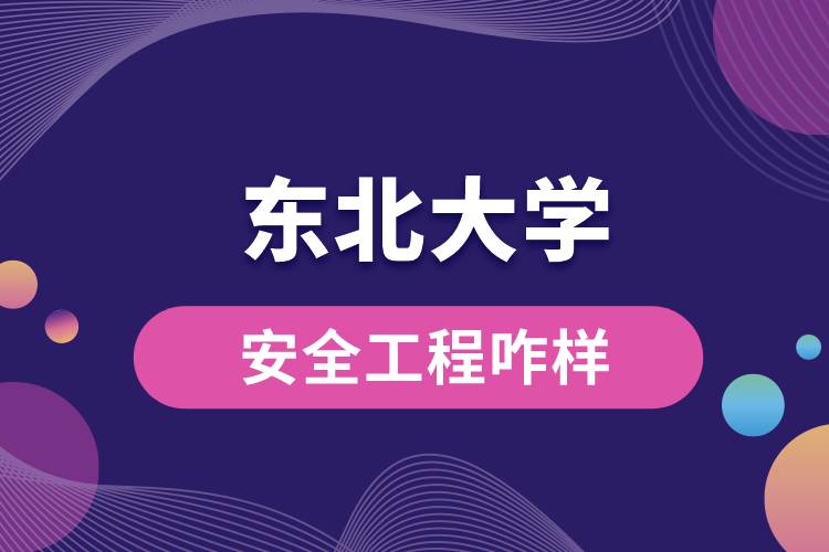 东北大学安全工程咋样？