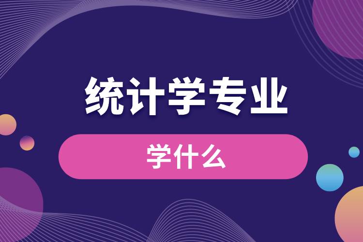 统计学专业学什么