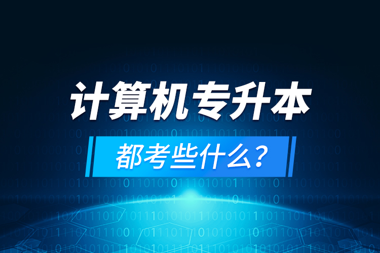 计算机专升本都考些什么？