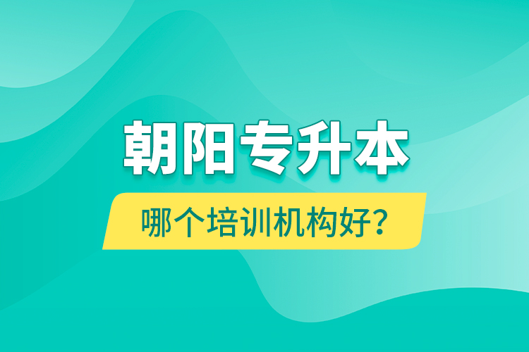 朝阳专升本哪个培训机构好？